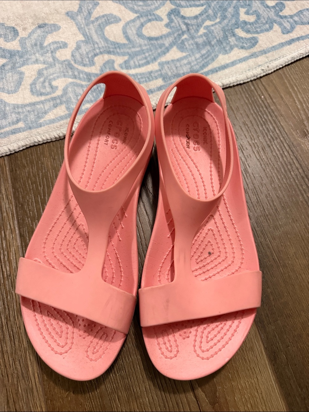 CROCS Women's Coral Pink Slingback Sandals